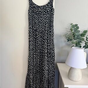 Aerie Empire Waist Polka Dot Maxi Dress